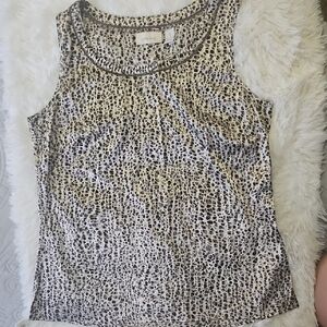 Chico's Leopard Print Sleeveless Top